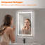 Miroir de salle de bain mural à DEL rectangulaire sans cadre H 24 po x H 36 po Swarm-854041640