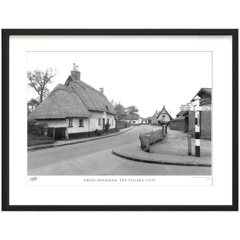 Great Hockham, The Village C1955 by Francis Frith - Single Picture Frame Print, 45cm H x 60cm W x 2.3cm D