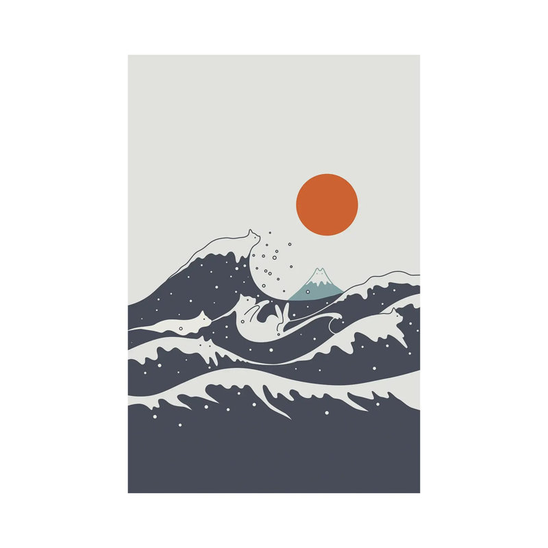 Cat Landscape LV-A by Lim Heng Swee - Wrapped Canvas Print, 30.48 cm H x 45.72 cm W