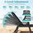 2-Piece All-Weather HDPE Wood Look Outdoor Chaise Lounge with Wheels, Cup Holder & 5-Position Adjustable Backrest-2029587997