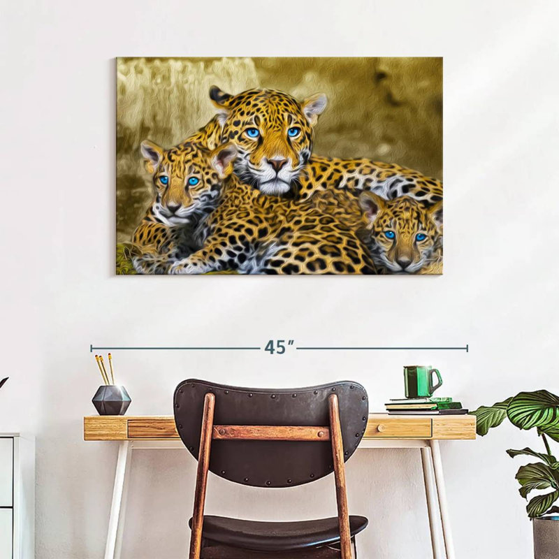 Brampt Jaguar Family, 26" H x 39" W