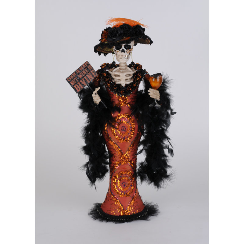 Wine Divine Lady Skeleton