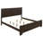 Villeparisis Dark Cocoa Eastern King Panel Bed