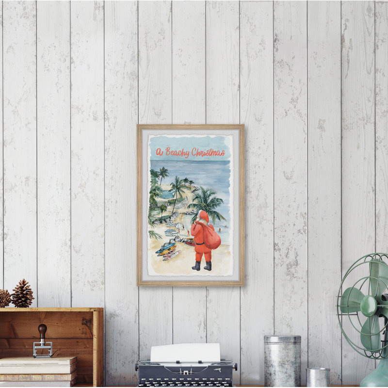 Meet Santa 1 Piece Single Picture Frame Painting, 91cm H x 61cm W x 3.81cm D
