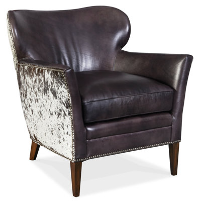 Kato Leather Club Chair with Dark HOH