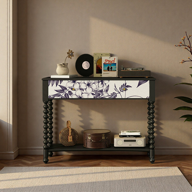Elegant and modern drawer console table