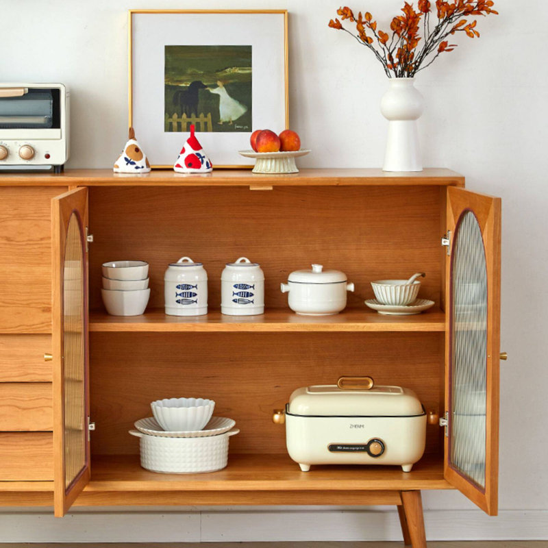 Buffet de rangement simple et multifonctionnel, H 37,41 po x l 55,11 po x P 15,74 po