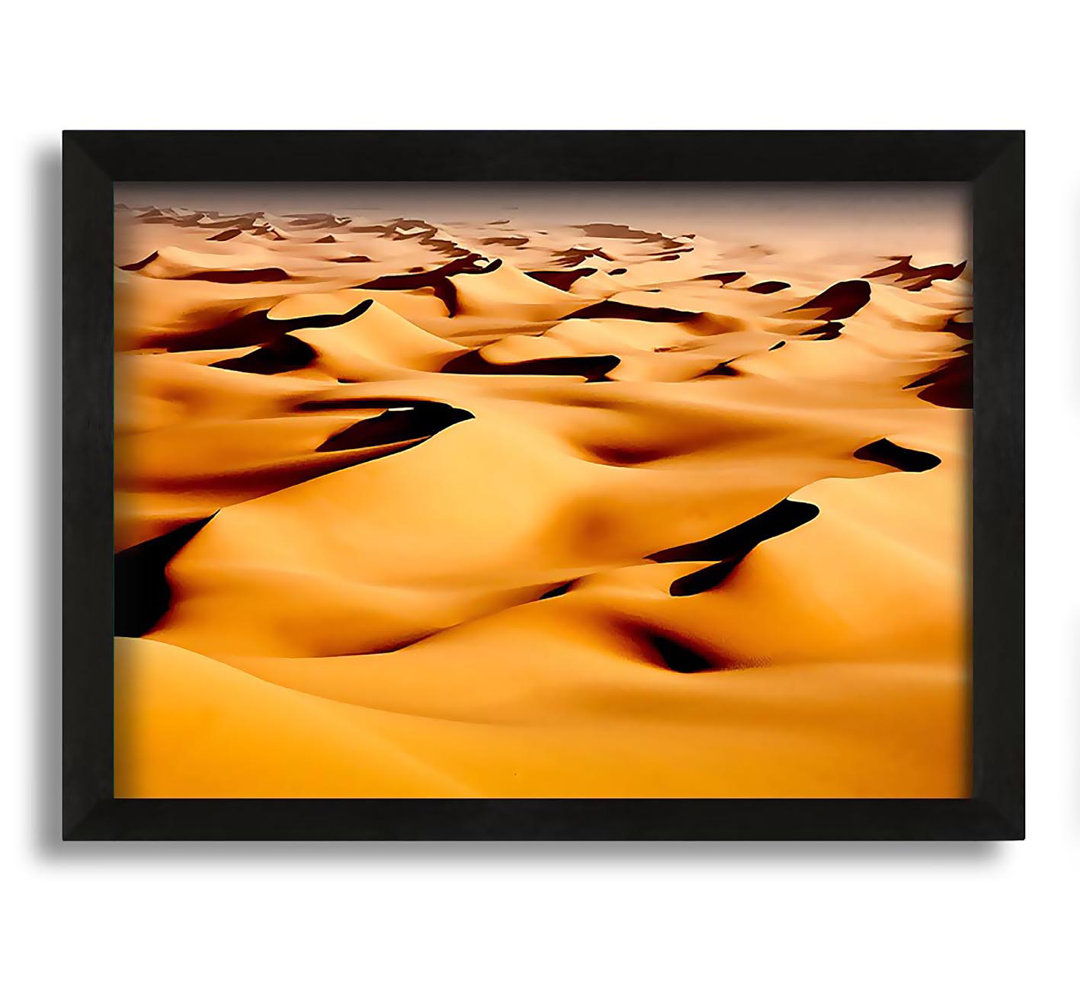 Gerahmtes Leinwandbild Desert Sand Dunes