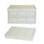 2 pièces 56L bacs de rangement pliables avec couvercle anti-poussière imperméable à l'eau intérieur sac poignée poignée de rangement empilable boîte de rangement pour Campin-1126573004-1126573006-1126573040