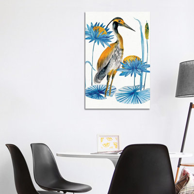 Heron Pond 1 Piece Wrapped Canvas Wall Art