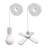 2 Piece Fan and Light Bulb Shaped Ceiling Fan Pull Chain Set-38847284
