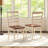Wooden Dining Chair Set With Rubber Wood Frame Padded Seat For Kitchen-2128776707