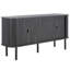 Meuble télé avec portes tambour T 62,5 po Cestar-1066899156