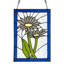 Panneau de vitrail en forme de marguerite 11,25 po H Tiffany