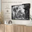 «Black California LA Palm Alley Wall Art»-130319327