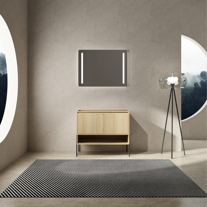 Armoire de meuble-lavabo 36 po - 2 portes à fermeture douce