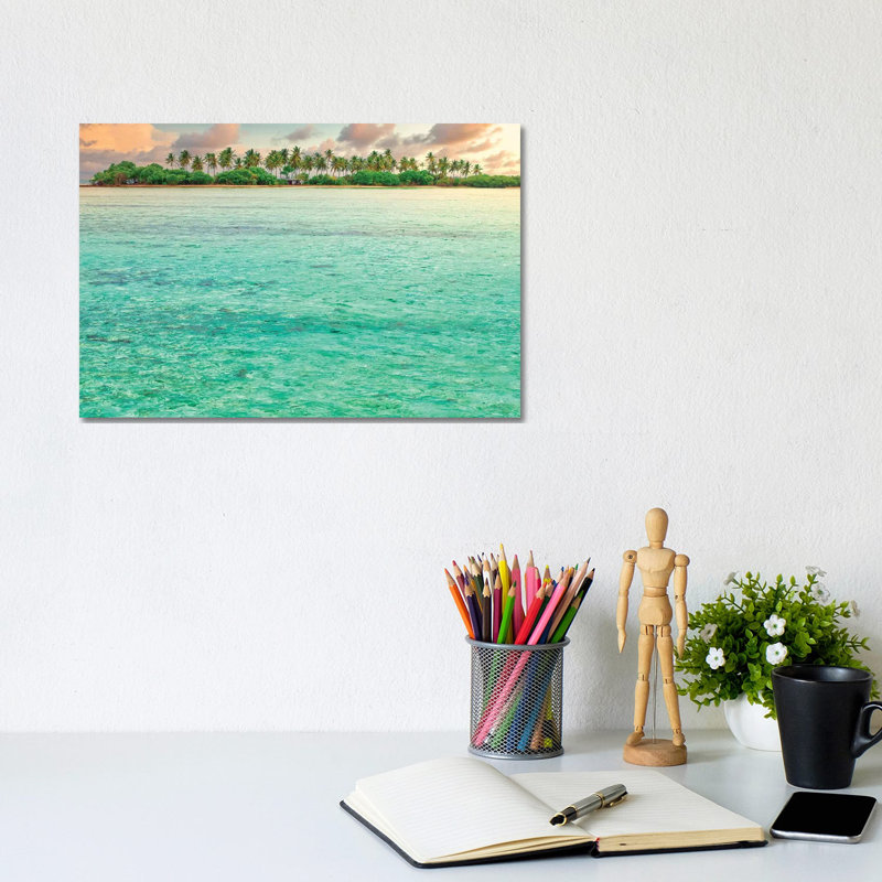Paradise Sunset by Mark Paulda - Print on Canvas, Wrapped Canvas, 20.32cm H x 30.48cm W x 1.91cm D