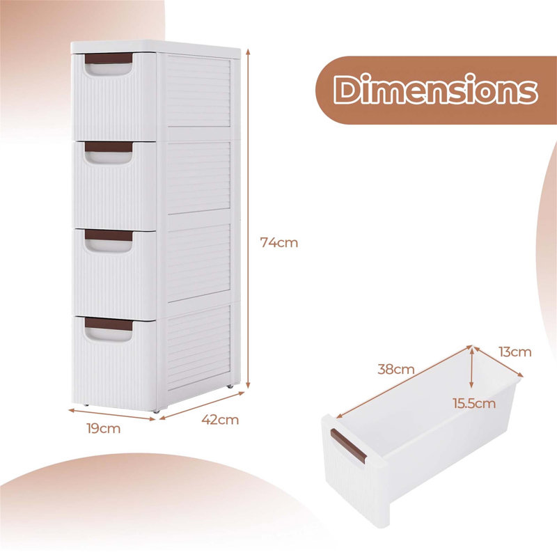 Aadhith Plastic / Acrylic Freestanding Bathroom Cabinet