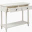 Console Daisy Series avec deux tiroirs et une tablette inférieure (blanc ivoire)-337407768