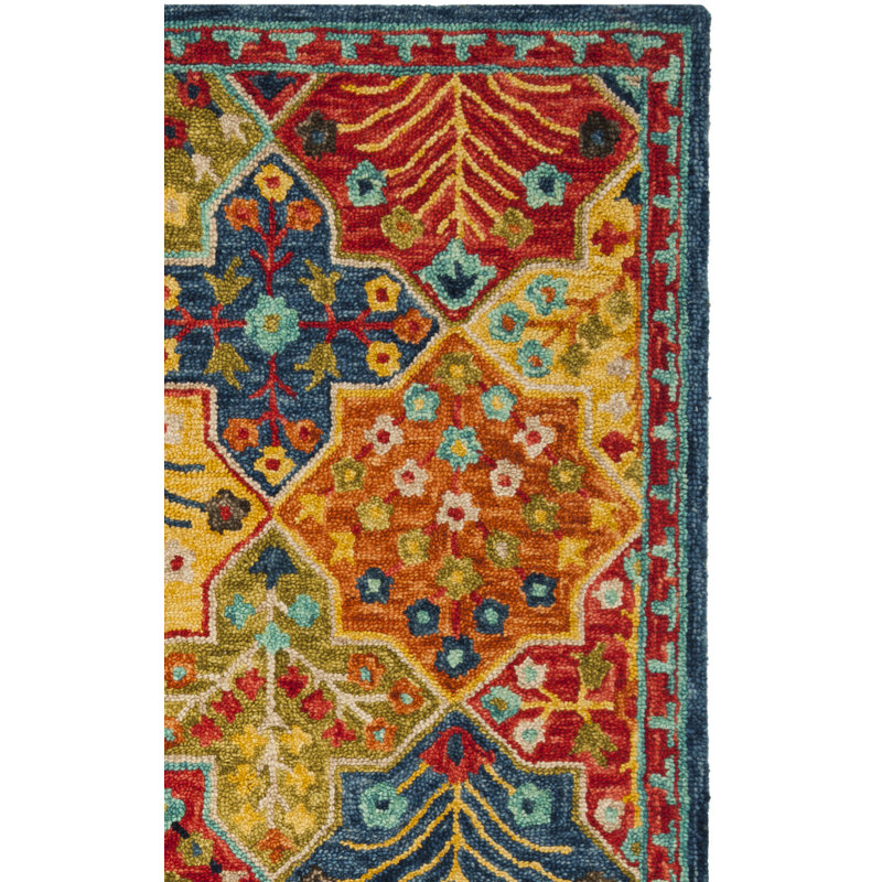 Tapis en laine touffeté à la main Poulin, Tapis de couloir 2 pi 3 po x 8 pi