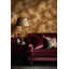Papier peint texture marbre effet pierre chaude brun-448554935