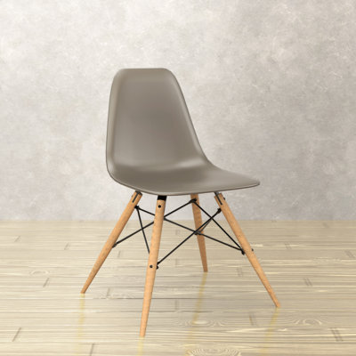 Averna Modern Side Chair with Wood Legs