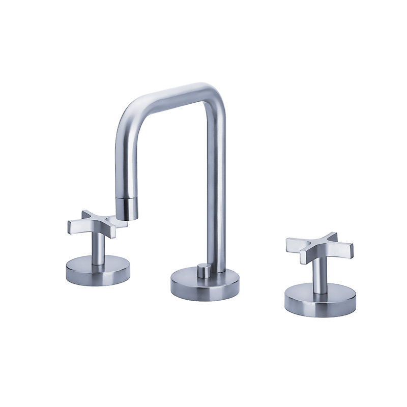 Metrohaus Widespread 2-handle Bathroom Faucet with Drain Assembly, Polished Chrome