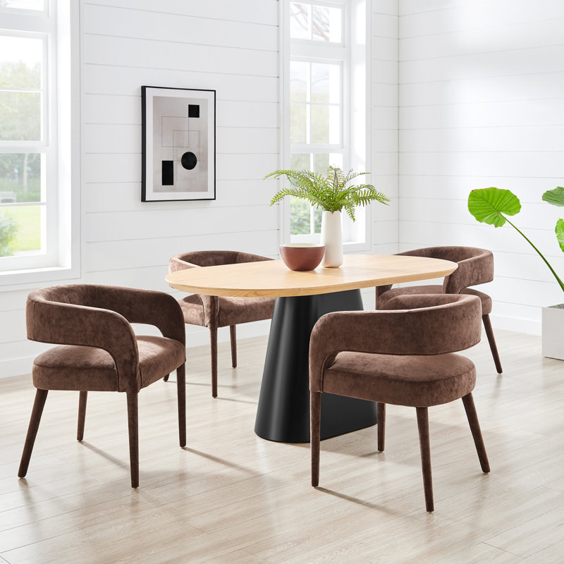 Westborough 20.5'' H Upholstered Armchair, Dainty Brown, Dainty Brown