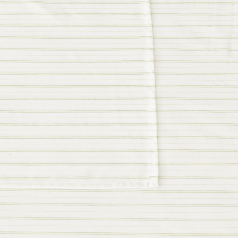 Laurel Green Twin Striped Microfiber Sheet Set