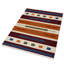 Tapis Clare tissé à plat en laine Kilim écologique - 183 x 183 cm, carré, multicolore, design contemporain, tapis à poils courts faits main pour salon, chambre-115926878
