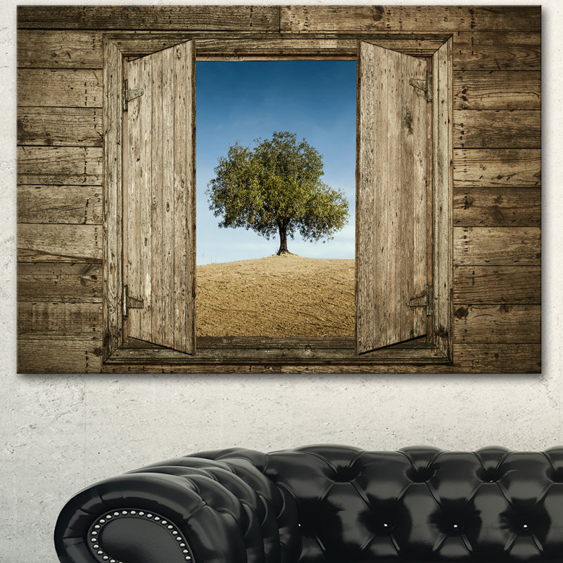 «Window Open to Solitaire Tree», impression, H 20 po x l 20 po x P 1 po, Toile tendue