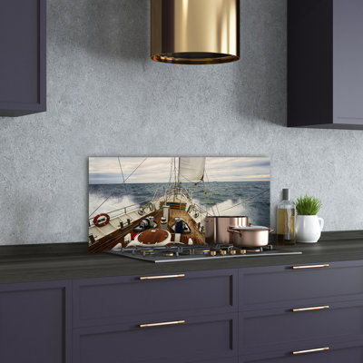 Mosley 50cm W x 100cm L Glass Peel and Stick Panel
