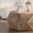 38"Three-dimensional Embossed Pattern Design American Retro Style Coffee Table