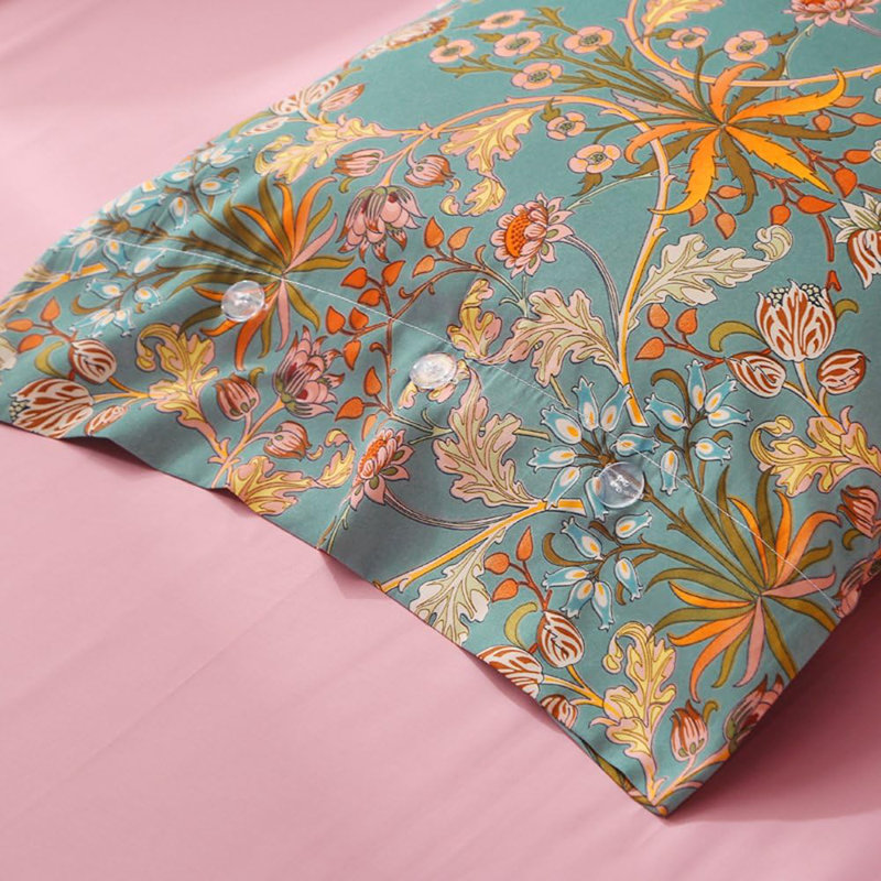 2-Piece Luxury 100% Cotton Floral Pillowcases