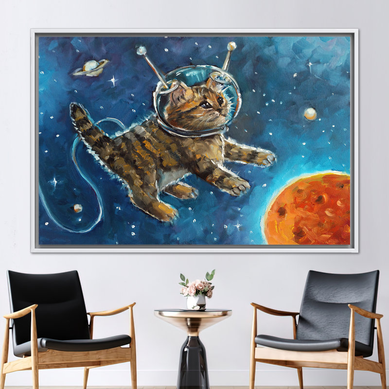 Print on Canvas, 60 cm H x 90 cm W, White Floater Framed