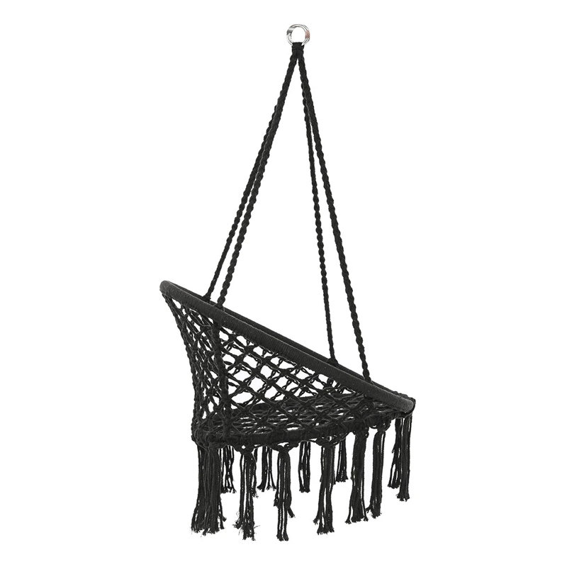 Katharine Deluxe Hammock Swing Chair, Black