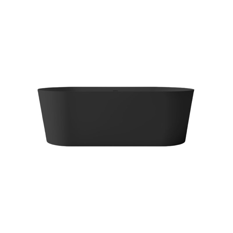 63'' W 22'' H Tub & Shower Kit, Black