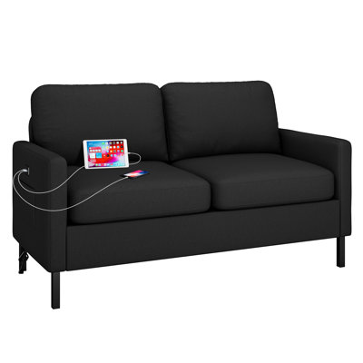 Sofa Two Seater Modern Comfy Sofa Couch Loveseat Small Sofas for Living Room Office Apartment 