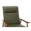 Fauteuil inclinable avec accoudoirs en bois Imona - vert fougère - ensemble de 2-1003669667