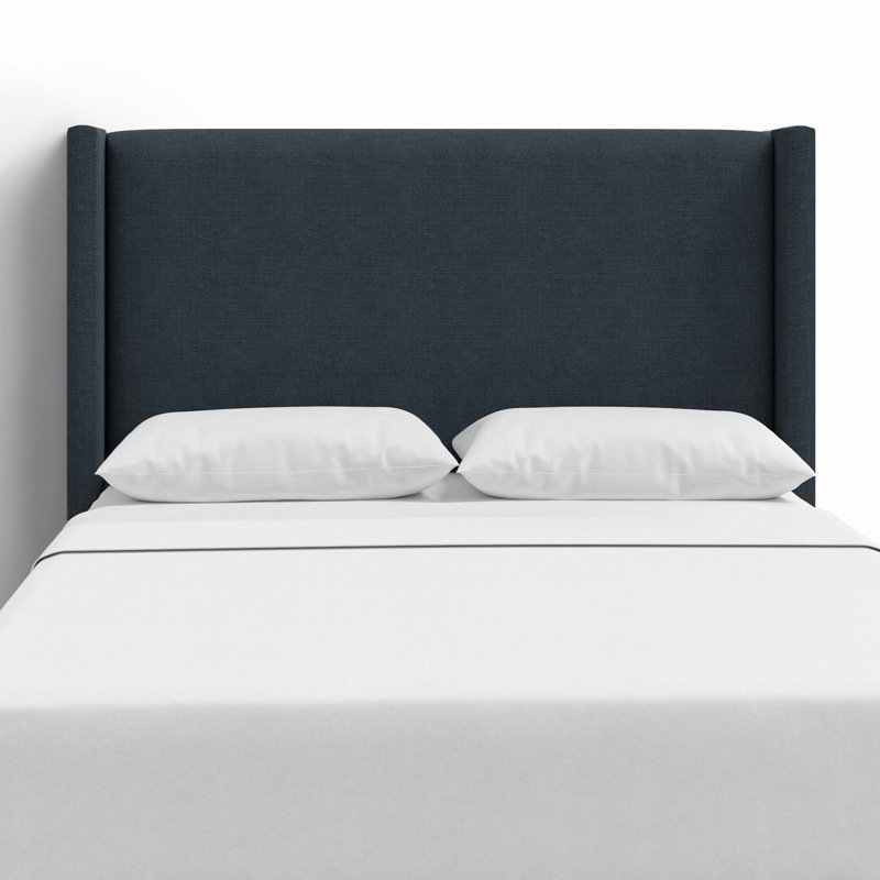 Hanson Upholstered Headboard, Twin, Classic Navy Linen