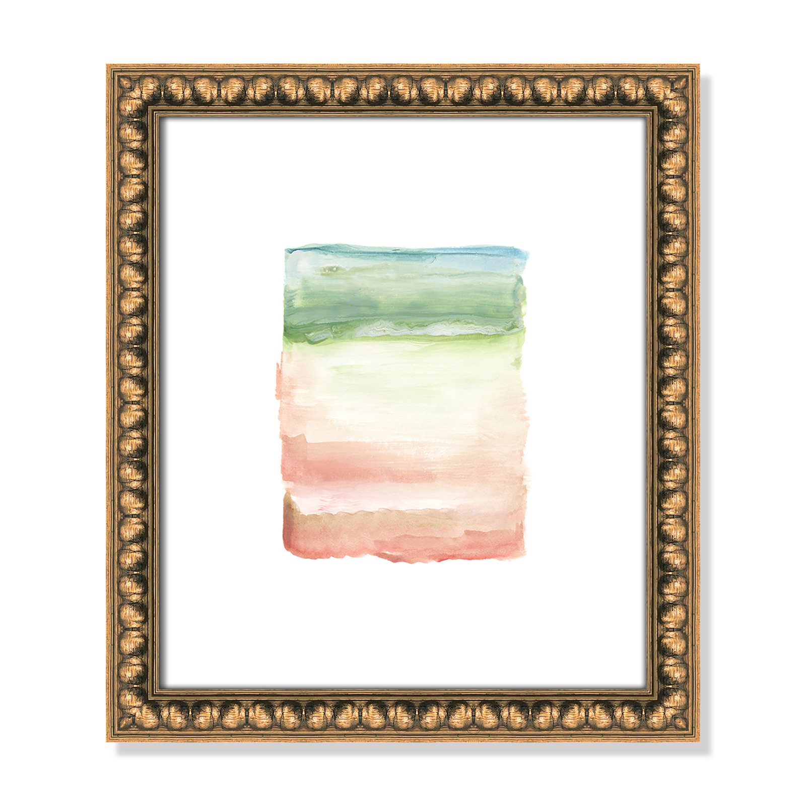 Nabi "Skye I" Print, Gold Bead Framed Paper, 16" H x 14" W x 1.13" D
