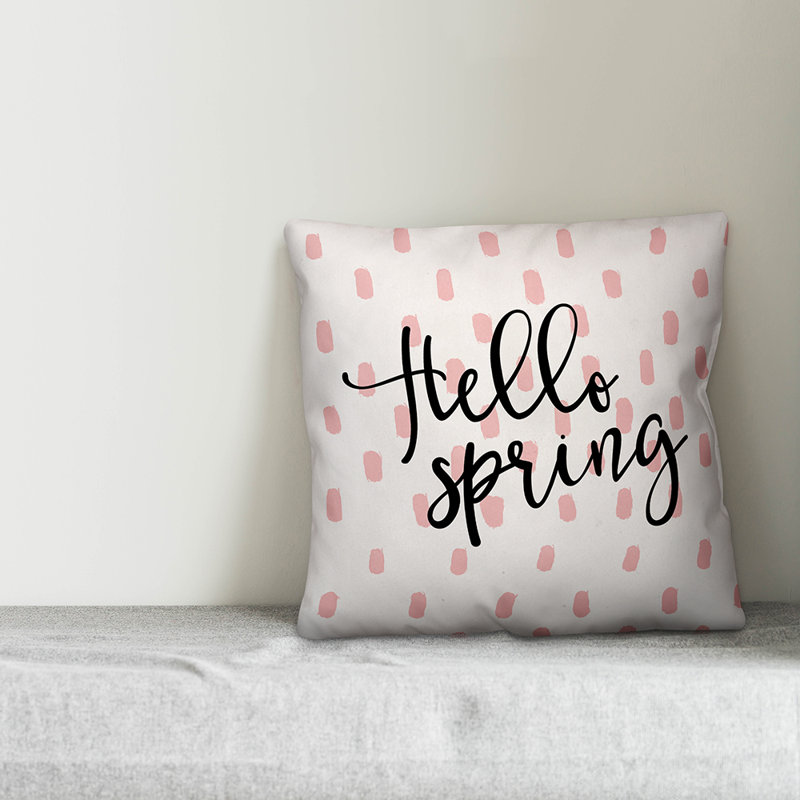 Polka Dots Reversible Throw Pillow