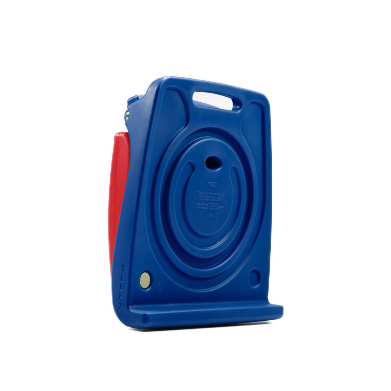 Step2 Flip Seat - Foldable, Portable Seat Stays in Place on Pool Edges, Tailgates, Red/Blue