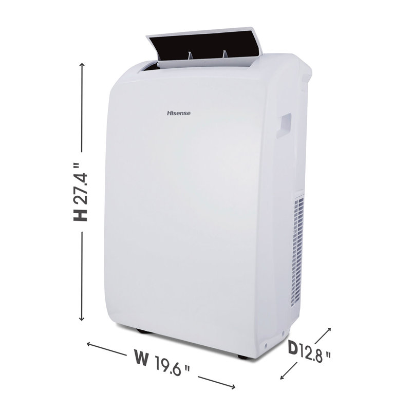 Hisense 8,000 BTU White Portable Air Conditioner with Wi-Fi and Remote