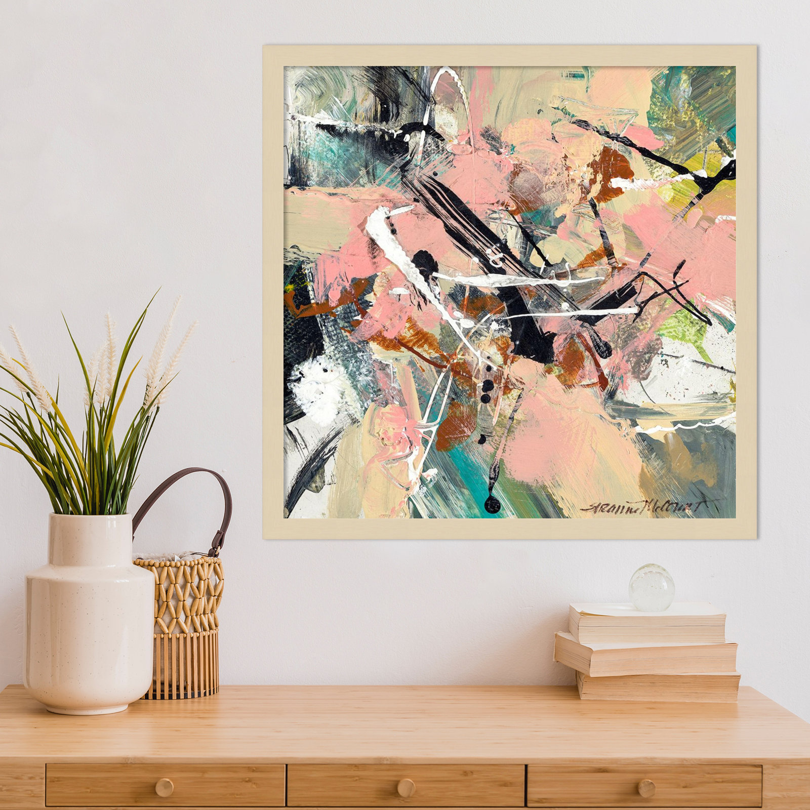 Sutter "Graceful" Print by Suzanne McCourt, 21" H x 21" W, Brown