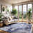 Koressa Oriental Blue Machine Washable Area Rug-9517372