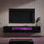 High Gloss TV Stand with Led Lights, Wall-mounted TV Cabinet up to 75"-1309535769