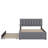 Teddy Fleece Full Size Upholstered Platform Bed with Trundle-93618195