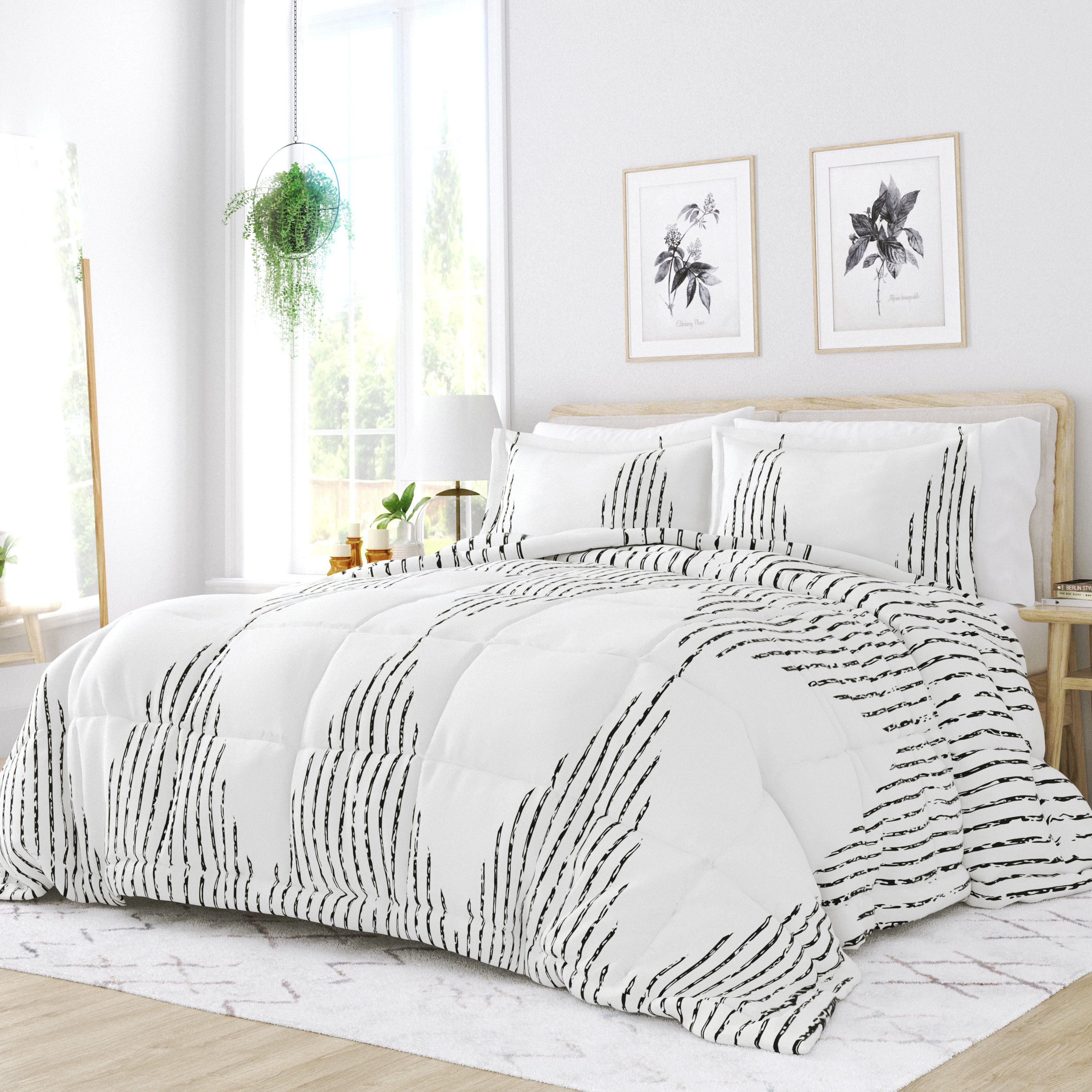 Buy Diamond Stripe Down-Alternative Comforter Set