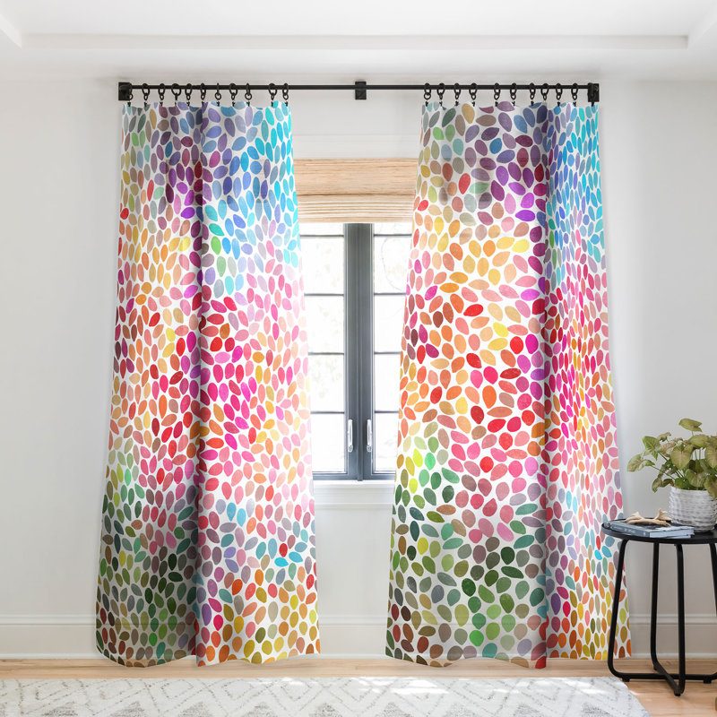 Ensemble de 2 rideaux de fenêtre Garima Dhawan Rain, L 50 po x L 96 po